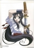 School Days : Katsura Kotonoha 182941
black eyes hair hakama long ponytail ribbon sword   anime picture