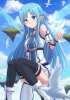 Sword Art Online : Yuuki Asuna 182945
blue eyes hair blush boots braids feather long sky smile thigh highs tori   anime picture