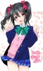 Love Live! School Idol Project : Yazawa Nico 182991
black hair blush long nail polish red eyes ribbon seifuku smile twin tails   anime picture