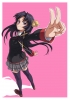 Little Busters! : Kurugaya Yuiko 182994
black hair long purple eyes ribbon seifuku smile thigh highs   anime picture