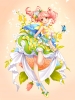 Kaku San Sei Million Arthur :  183004
blush butterfly curly hair fairy flower happy long pink ribbon skirt twin tails yellow eyes   anime picture