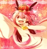 Senyuu. : Ruki 183010
grey eyes happy heart hoodie long hair pink pointy ears ribbon royalty stars wings   anime picture