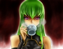 Code Geass : C.C. 183060
beverage green hair long purple eyes   anime picture