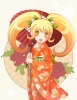 Super Dangan Ronpa 2 : Saionji Hiyoko 183061
blonde hair blush flower happy kimono long orange eyes ribbon sandals twin tails umbrella   anime picture