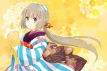 The Idolmaster Cinderella Girls : Yorita Yoshino 183124
brown eyes hair flower kimono long ponytail ribbon   anime picture