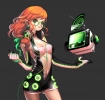 Queens Blade :  183134
dress gloves headphones jewelry long hair megane orange eyes television   anime picture