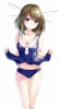 Kantai Collection : Maya 183157
anthropomorphism bikini blue eyes blush brown hair hairpins short wet   anime picture