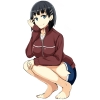 Sword Art Online : Kirigaya Suguha 183176
barefoot black hair blue eyes hairpins short shorts smile   anime picture