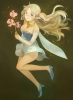Anime CG Anime Pictures      183271
blonde hair brown eyes dress flower horns long pointy ears side tail smile wings   anime picture