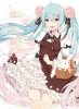 Vocaloid : Sakura Miku 183313
ahoge blue eyes hair blush dress happy long sakura twin tails usagi   anime picture