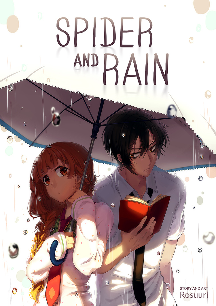 Anime, CG, Pictures, black, hair, book, braids, brown, eyes, long, rain, seifuku, short, side, tail, umbrella, , , picture, , |, , 