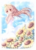 Love Live! School Idol Project : Minami Kotori 183383
blush brown hair flower long orange eyes ribbon sky smile sundress   anime picture