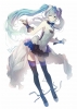 7th Dragon 2020 Vocaloid : Hatsune Miku 183412
ahoge black eyes blue hair choker crossover dress green long smile thigh highs twin tails   anime picture
