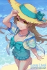 Love Live! School Idol Project : Minami Kotori 183444
beach brown hair hat jewelry long mizugi smile water yellow eyes   anime picture