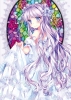 Anime CG Anime Pictures      183446
blush dress long hair odango purple eyes ribbon smile wedding   anime picture