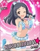 The Idolmaster Cinderella Girls : Ohnuma Kurumi 183459
bikini black hair blush brown eyes microphone ponytail sandals short singing wink   anime picture