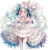 Vocaloid : Hatsune Miku 183488
blue eyes hair blush dress long ribbon smile thigh highs twin tails water   anime picture