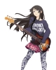 K ON! : Akiyama Mio 183543
black hair guitar long pantyhose purple eyes skirt   anime picture
