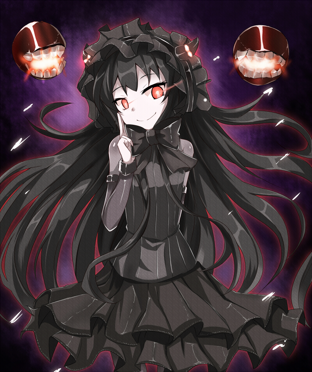 Kantai, Collection, Ritouseiki, black, hair, dress, headdress, long, eyes, ribbon, smile, , , anime, picture, , |, , , pictures