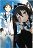 Scylla Darkly :  183632
black hair blush band jacket long ribbon seifuku short sky thigh highs tie twin tails   anime picture