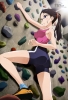 Yama no Susume : Saitou Kaede 183654
black hair blue eyes blush long megane ponytail shorts sports sweat   anime picture