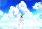 Anime CG Anime Pictures      183683
black eyes hair hat long sky sundress   anime picture