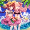 Anime CG Anime Pictures      183684
beach bikini braids brown hair fang flower happy hat jewelry long nail polish neko mimi pink purple eyes red ribbon skirt sky summer surprised sweatdrop sweets twin tails water wink   anime picture