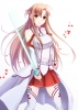 Sword Art Online : Yuuki Asuna 183716
blush braids brown eyes hair long skirt sword thigh highs   anime picture