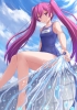 Akame ga Kill! : Mein 179765
barefoot long hair pink red eyes school mizugi sky twin tails water   anime picture