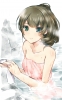 The Idolmaster Cinderella Girls : Takagaki Kaede 179778
blue eyes brown hair green heterochromia short smile towel water   anime picture