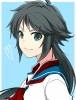Kantai Collection : Kako 180042
anthropomorphism black hair green eyes hairpins heart long smile uniform   anime picture