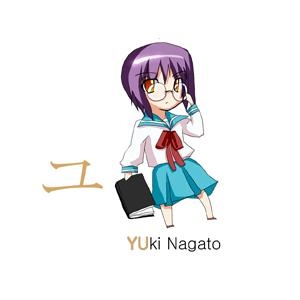 Katakana - YU - YUki Nagato
Katakana 