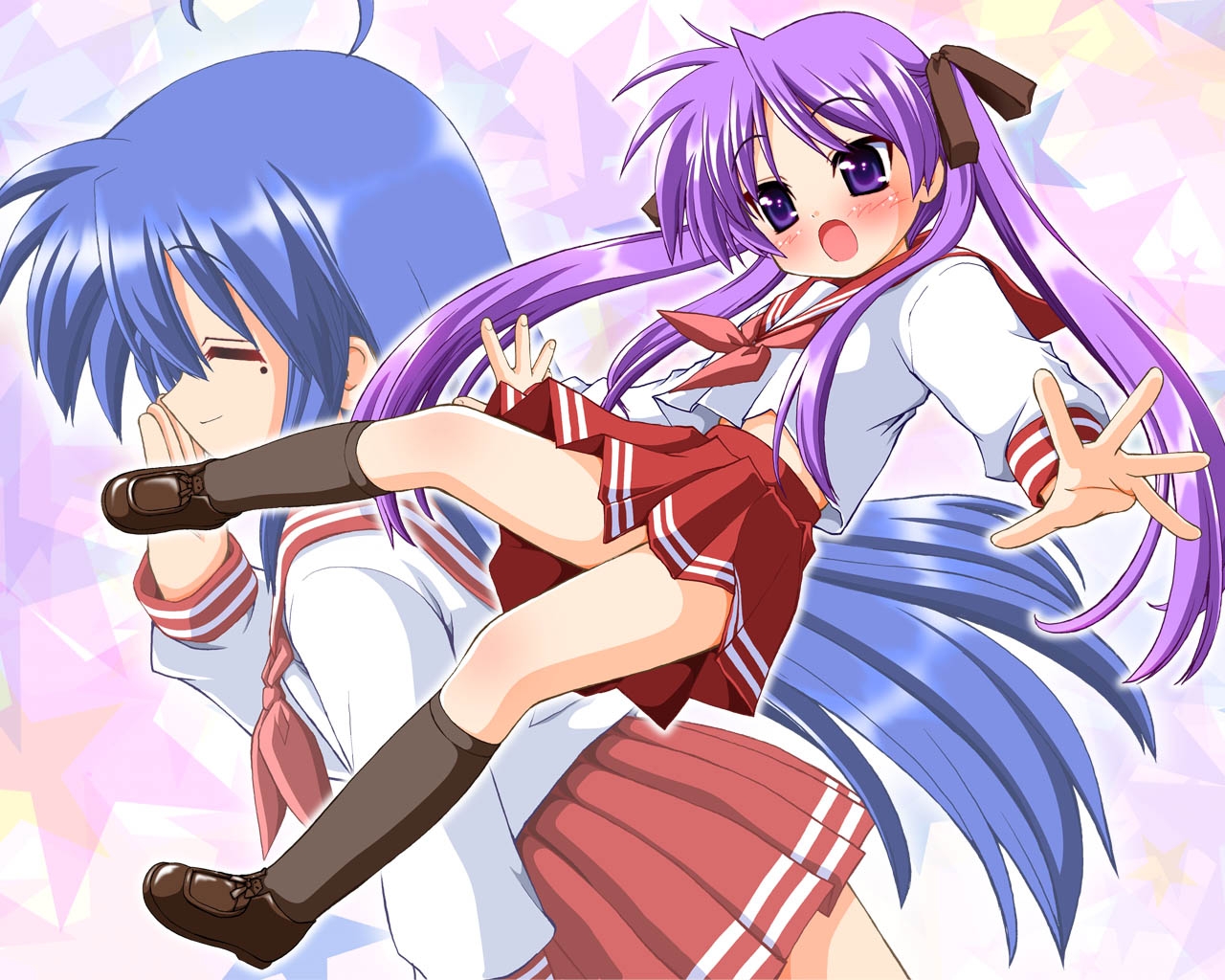 Lucky star yuri hentai фото 39