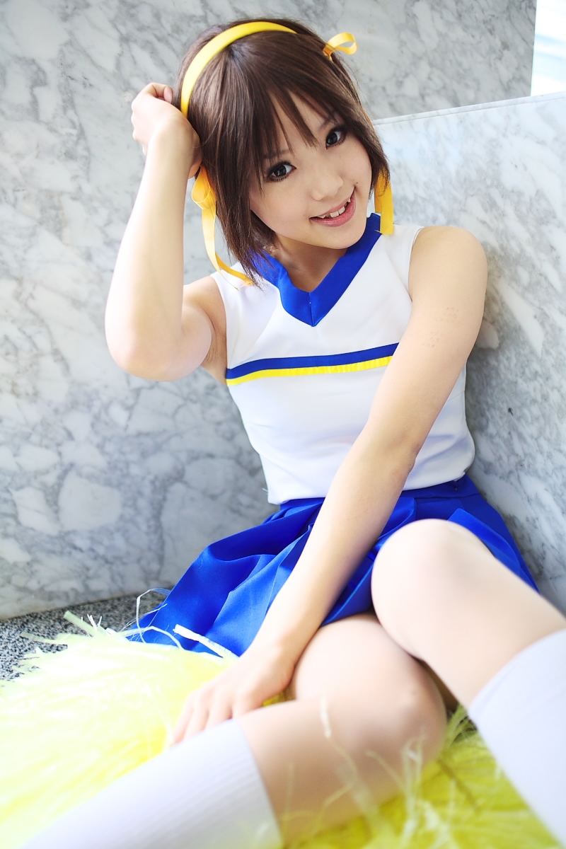 Suzumiya, Haruhi, cheerleader, Kipi, Melancholy, cosplay