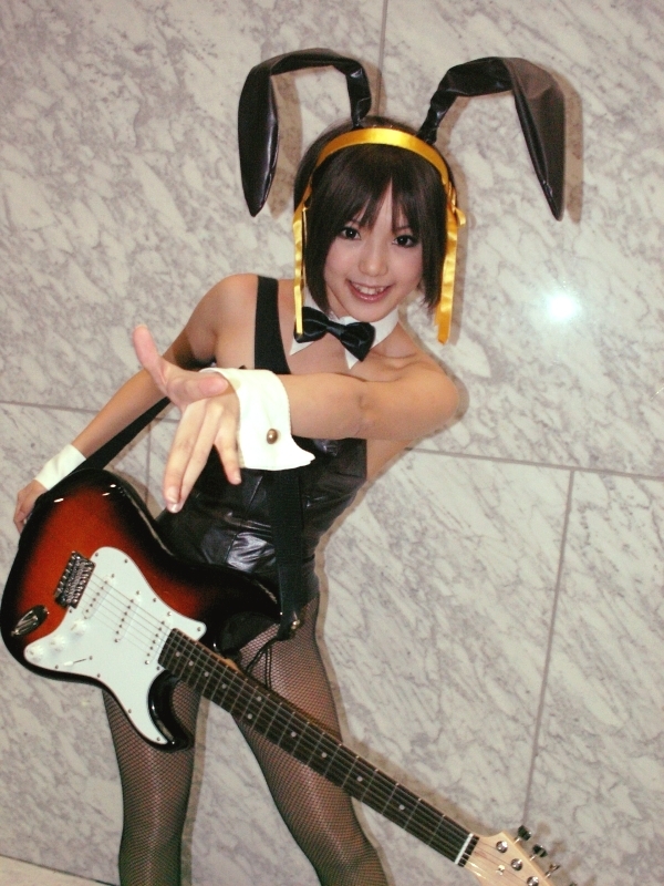 Suzumiya, Haruhi, rock, bunny, Kipi, Melancholy, cosplay