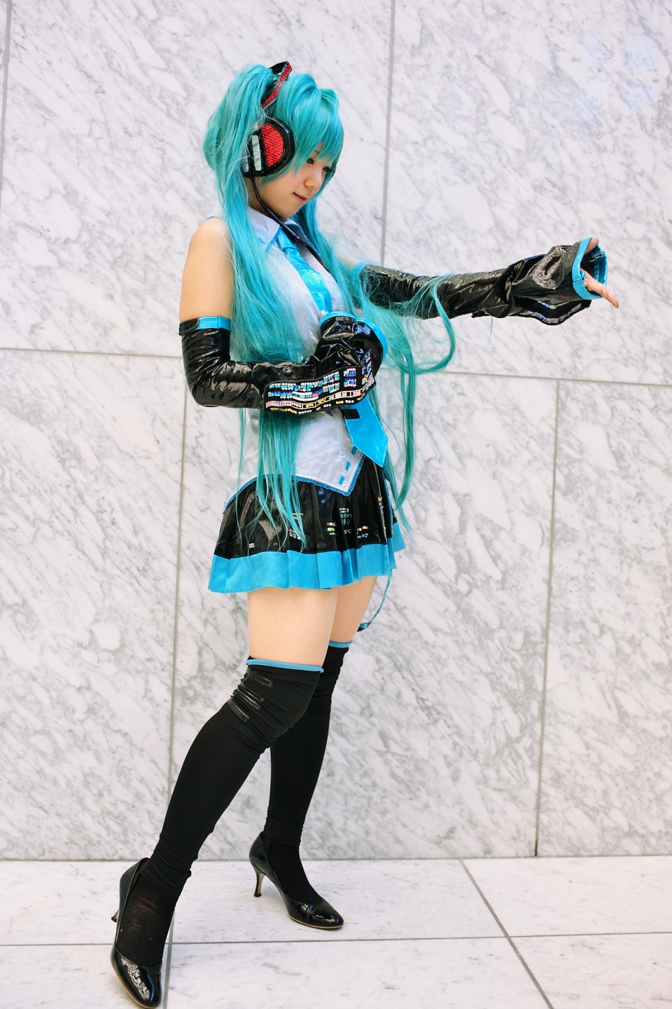 Hatsune, Miku, Kousaka, Yun, vocaloid, cosplay