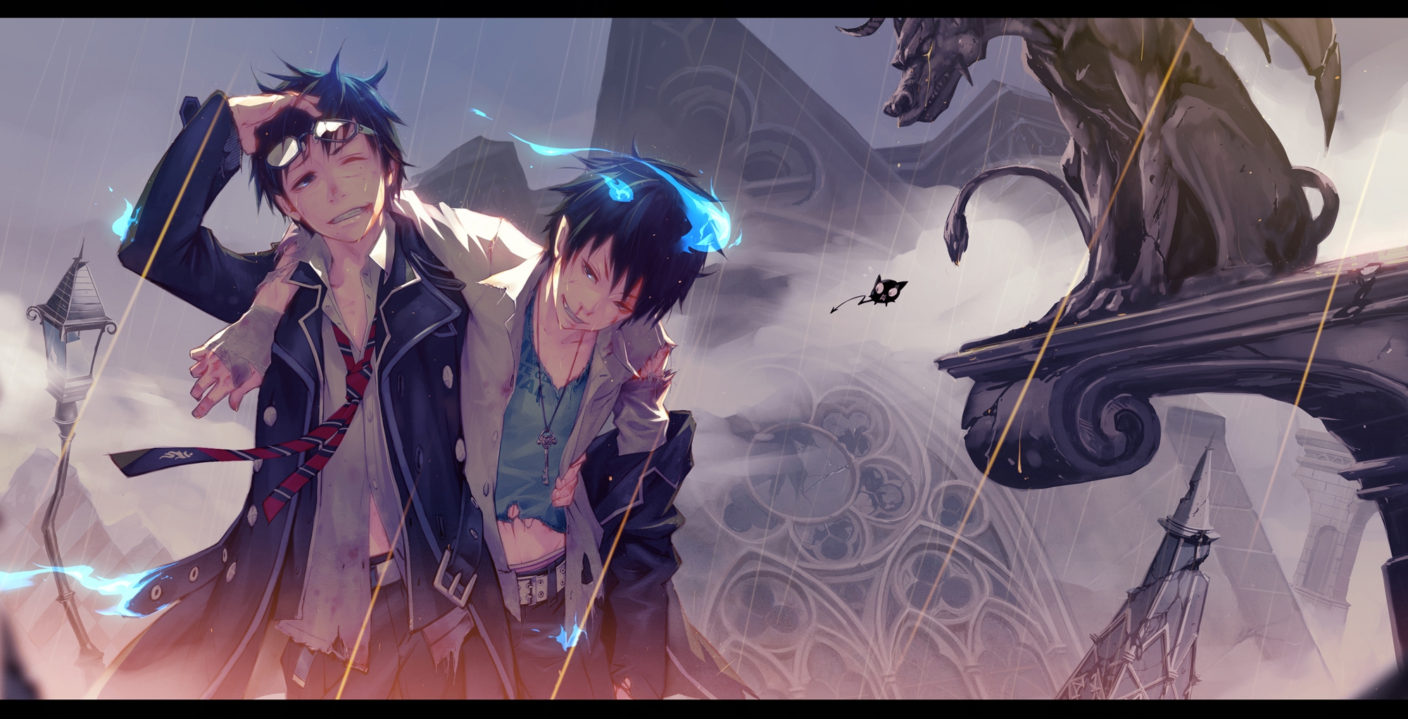 Ao, Exorcist, Blue, , , , , , , , , , anime, picture, wallpaper, desktop, , , , 