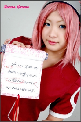 Sakura Haruno cosplay
 Naruto cosplay picture foto    