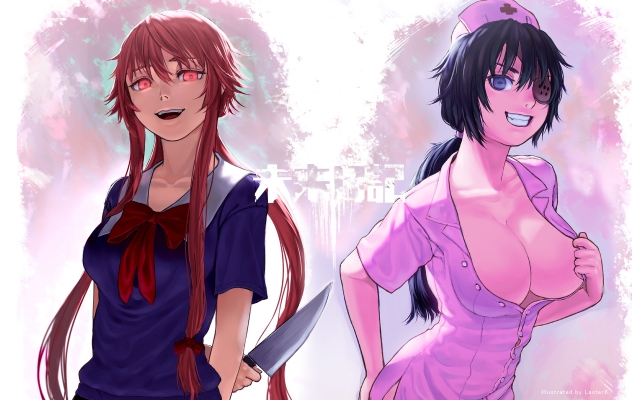 Mirai Nikki Wallpaper
 Mirai Nikki  ,  ,   ,     , anime picture and wallpaper desktop