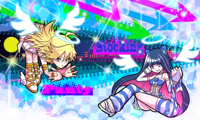 Panty & Stocking wallpaper
 Panty & Stocking with Garterbelt   ,  ,     , anime picture and wallpaper desktop,    ,    