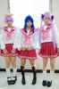 trio
konata izumi hiiragi tsukasa kagami lucky star cosplay