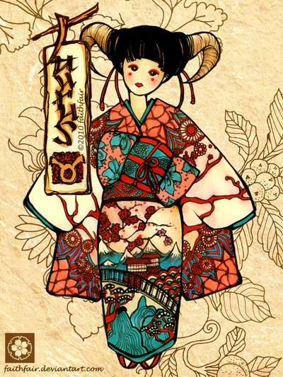 Japanese, Taurus, |, , , , , , , zodiac