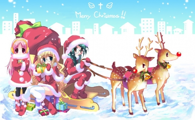 New Year, Christmas anime art 16
New Year Christmas anime art