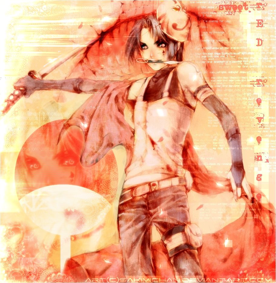_O_Sweet_Red_Revenge__sasuke_by_sakimichan, Naruto