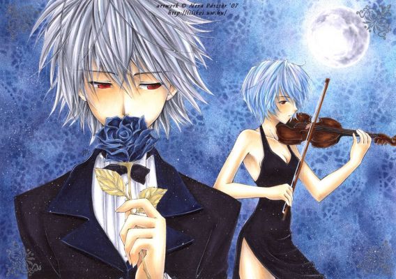 Kiss from a Rose by kaoru-chan
Kiss from a Rose by kaoru-chan
Kaworu Rei Evangelion kaoru-chan