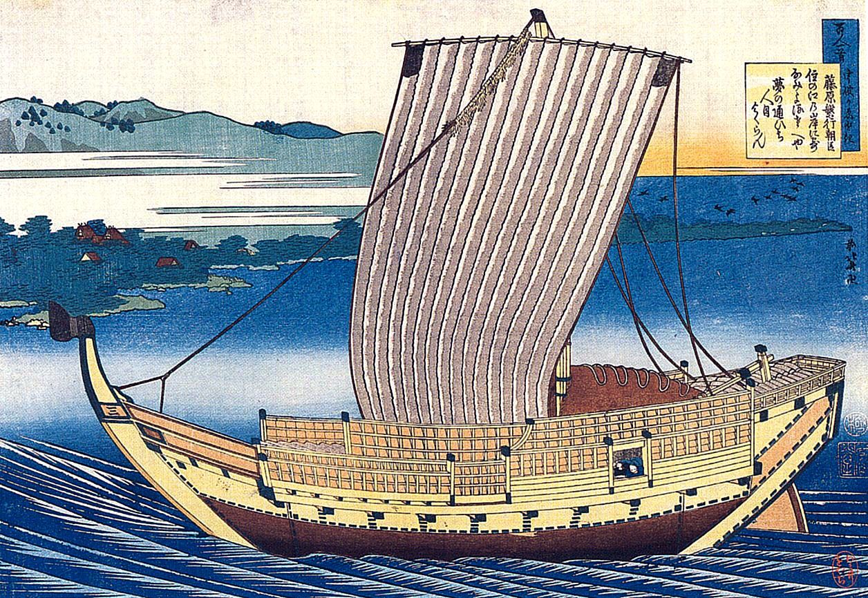 Японские Гравюры корабли