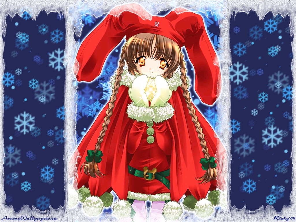 Happy, New, Year, santa, Unknown, anime, wallpapers, |, , , , 