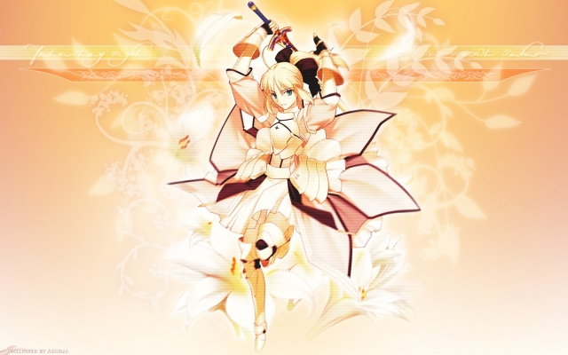 Fate Stay Night
 Saber lily
fate stay_night saber