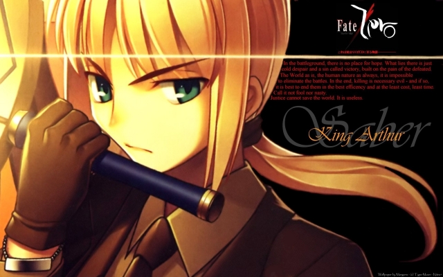 Fate Stay Night
 Saber Fate Zero
fate stay_night zero