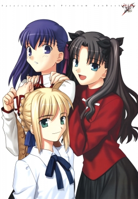 Fate Stay Night
 Saber, Sakura and Rin
fate stay_night saber